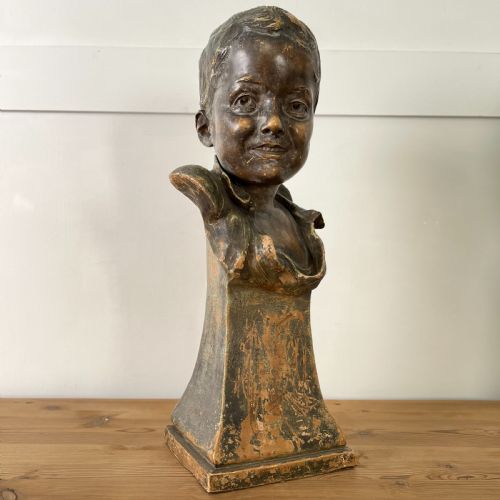 PAIR OF EARLY 20TH C TERRACOTTA BUSTS - ADDITIONAL PHOTO 1