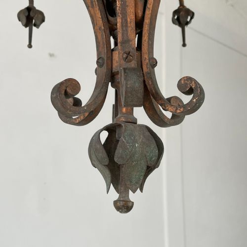 19TH C BRASS CHANDELIER - ADDITIONAL PHOTO 2