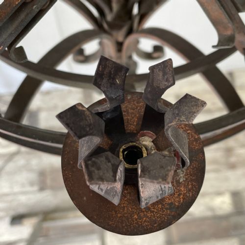 19TH C BRASS CHANDELIER - ADDITIONAL PHOTO 9