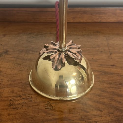 PAIR OF EDWARDIAN BRASS TABLE LAMPS - ADDITIONAL PHOTO 3