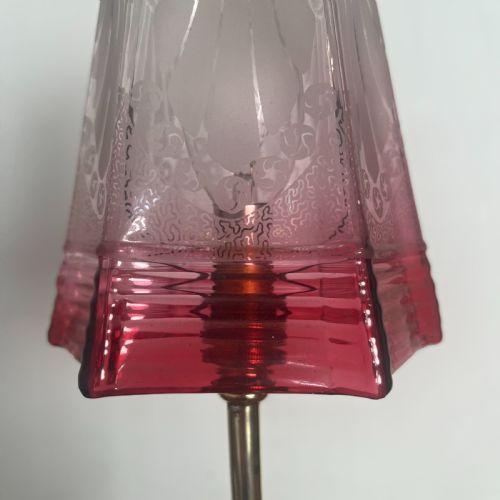 PAIR OF EDWARDIAN BRASS TABLE LAMPS - ADDITIONAL PHOTO 4
