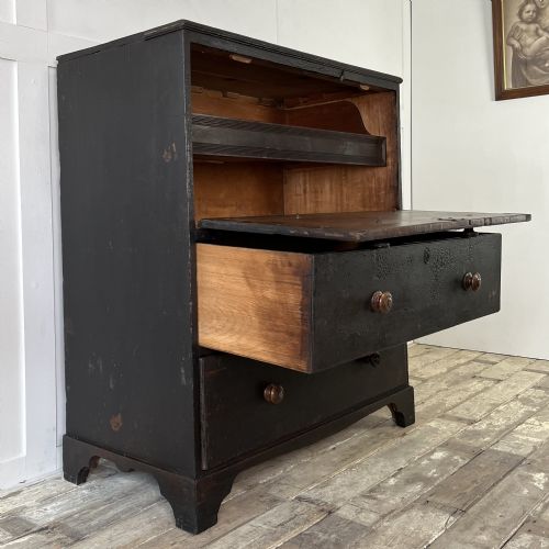 18TH C PAINTED PINE CHEST OF DRAWERS - ADDITIONAL PHOTO 2