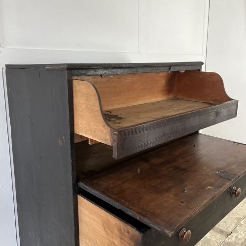 18TH C PAINTED PINE CHEST OF DRAWERS - ADDITIONAL PHOTO 3