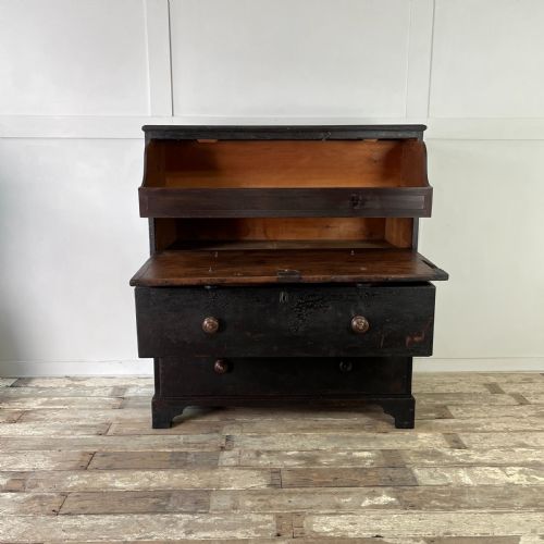18TH C PAINTED PINE CHEST OF DRAWERS - ADDITIONAL PHOTO 4