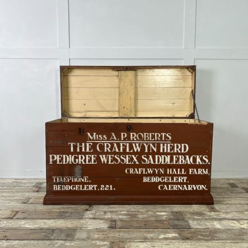 EARLY 20TH C PINE FARMERS CHEST - ADDITIONAL PHOTO 2