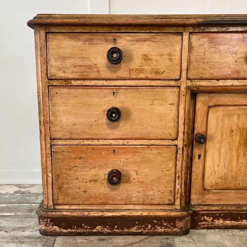VICTORIAN PINE DRESSER BASE - ADDITIONAL PHOTO 2
