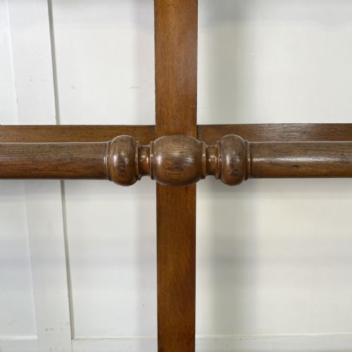 LARGE 19TH C OAK COAT AND HAT STAND - ADDITIONAL PHOTO 3