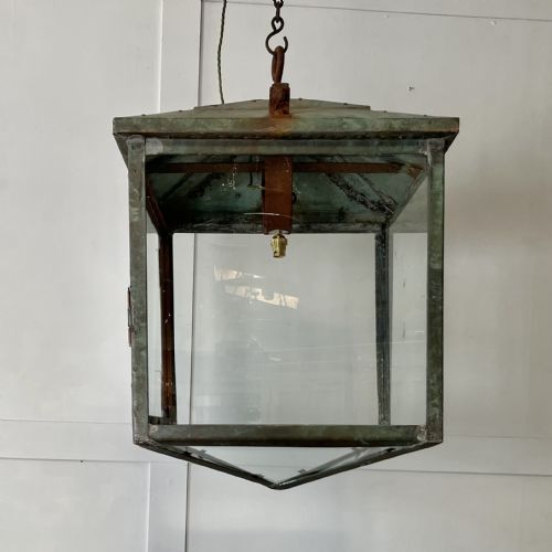 LARGE 19TH C COPPER LANTERN - ADDITIONAL PHOTO 2