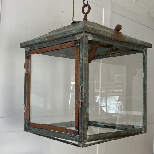 LARGE 19TH C COPPER LANTERN - ADDITIONAL PHOTO 3