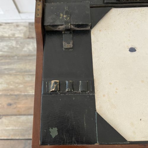 19TH C WALNUT FOLDING CAMPAIGN DESK - ADDITIONAL PHOTO 4