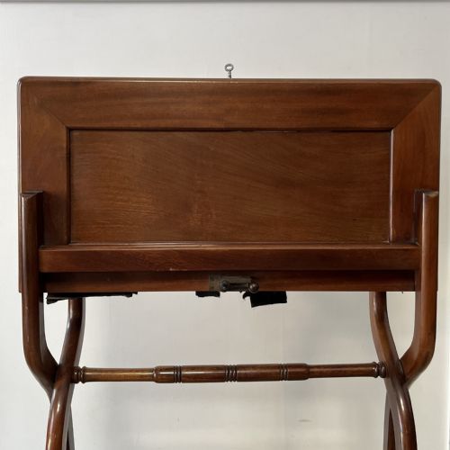 19TH C WALNUT FOLDING CAMPAIGN DESK - ADDITIONAL PHOTO 10