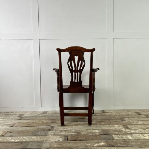 EARLY 19TH C ELM ARM CHAIR - ADDITIONAL PHOTO 3