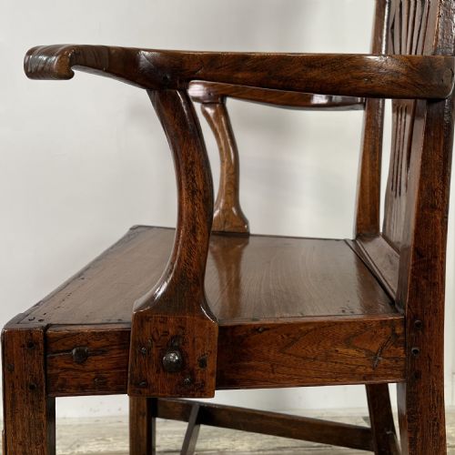 EARLY 19TH C ELM ARM CHAIR - ADDITIONAL PHOTO 8