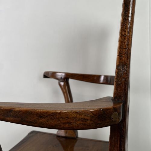 EARLY 19TH C ELM ARM CHAIR - ADDITIONAL PHOTO 9