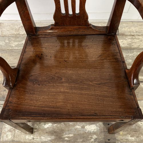 EARLY 19TH C ELM ARM CHAIR - ADDITIONAL PHOTO 11