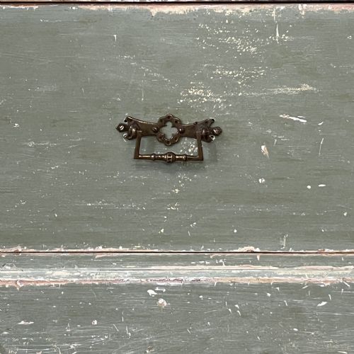 VICTORIAN PAINTED PINE LINEN CUPBOARD - ADDITIONAL PHOTO 9