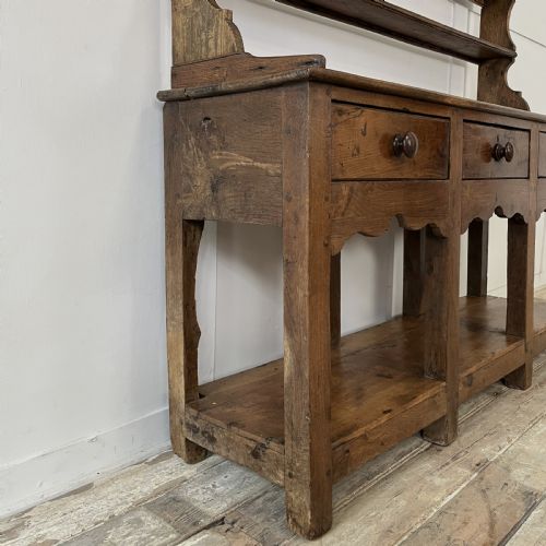 18TH C WELSH CARMARTHENSHIRE OAK DRESSER - ADDITIONAL PHOTO 7
