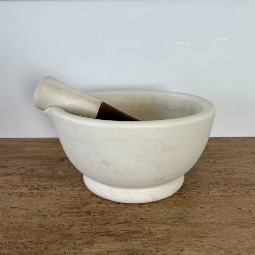 large victorian ceramic pestle mortar - CATEGORY: ANTIQUE CERAMICS - DATED VICTORIAN