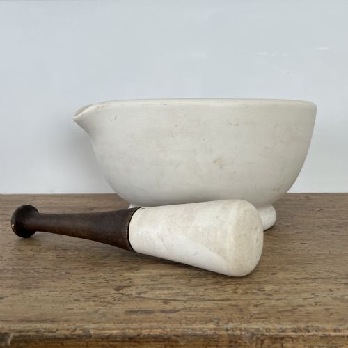 LARGE VICTORIAN CERAMIC PESTLE MORTAR - ADDITIONAL PHOTO 1