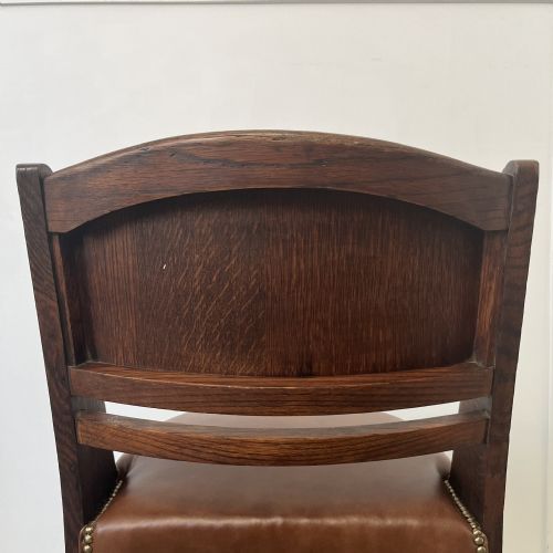 SET OF 4 ART DECO OAK CHAIRS BY EBENEZER GOMME - ADDITIONAL PHOTO 12