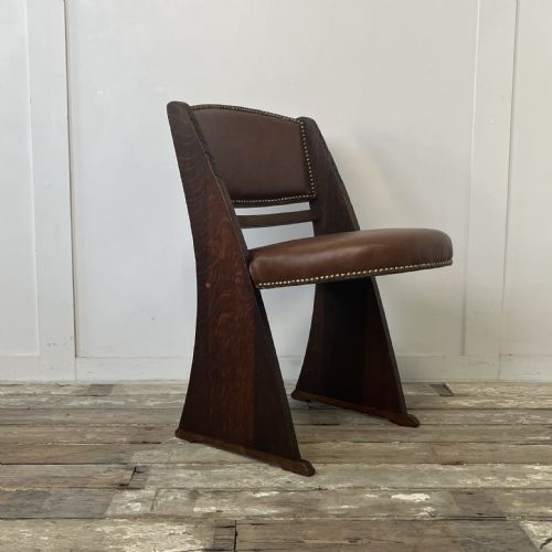 SET OF 4 ART DECO OAK CHAIRS BY EBENEZER GOMME - ADDITIONAL PHOTO 14