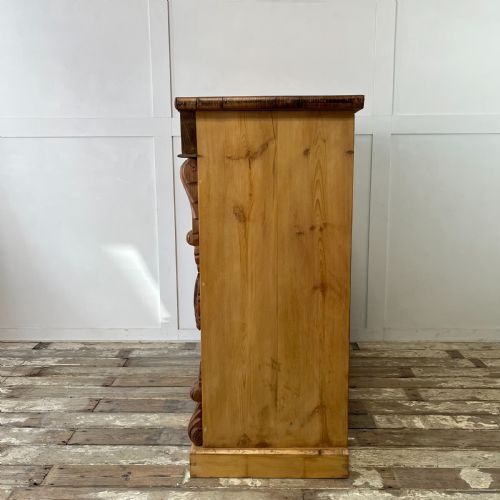 VICTORIAN PINE AND MAHOGANY CHEST OF DRAWERS - ADDITIONAL PHOTO 12