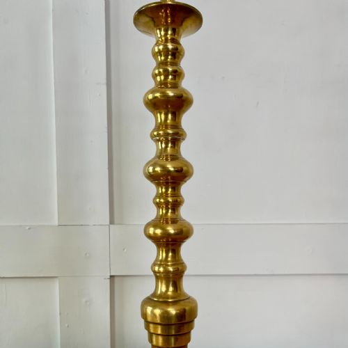 PAIR OF BRASS TELESCOPIC TABLE LAMPS - ADDITIONAL PHOTO 3