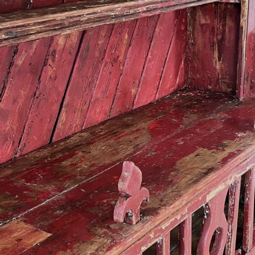 MID 19TH C IRISH PINE CHICKEN COOP DRESSER - ADDITIONAL PHOTO 4