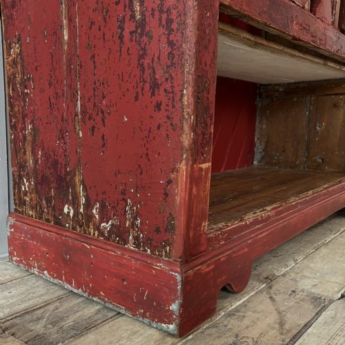 MID 19TH C IRISH PINE CHICKEN COOP DRESSER - ADDITIONAL PHOTO 13