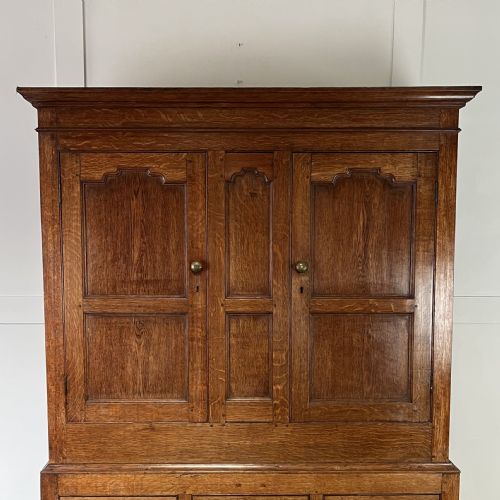 19TH C OAK HALLROBE - ADDITIONAL PHOTO 2
