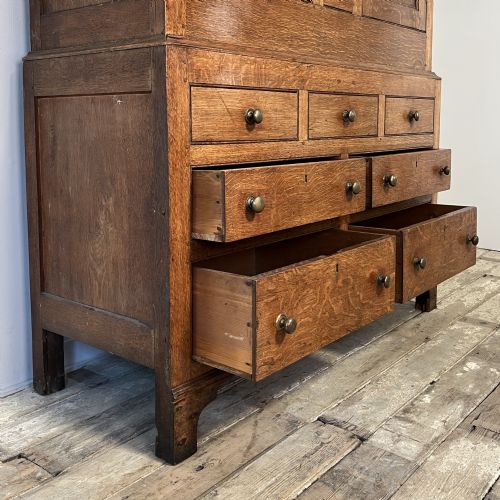 19TH C OAK HALLROBE - ADDITIONAL PHOTO 4