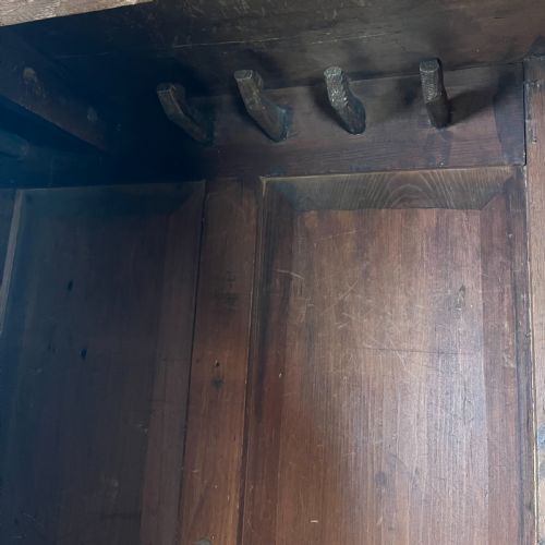 19TH C OAK HALLROBE - ADDITIONAL PHOTO 5