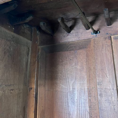 19TH C OAK HALLROBE - ADDITIONAL PHOTO 7