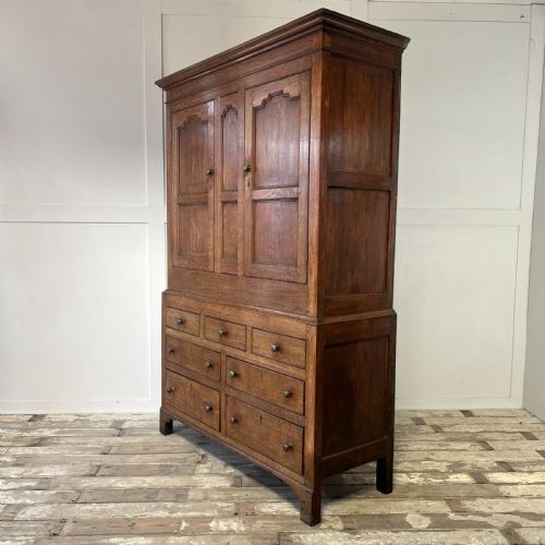19TH C OAK HALLROBE - ADDITIONAL PHOTO 9