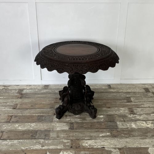 19TH C BURMESE TILT TOP TABLE - ADDITIONAL PHOTO 2