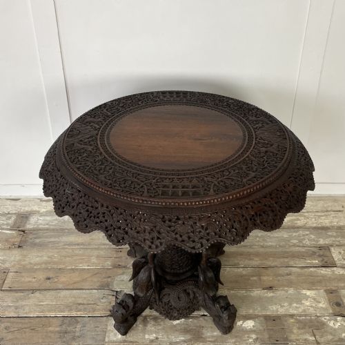 19TH C BURMESE TILT TOP TABLE - ADDITIONAL PHOTO 4