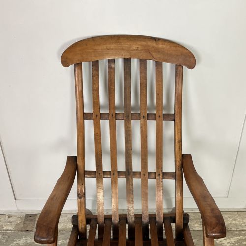 EDWARDIAN STEAMER DECK CHAIR - ADDITIONAL PHOTO 1