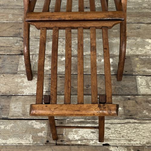 EDWARDIAN STEAMER DECK CHAIR - ADDITIONAL PHOTO 4