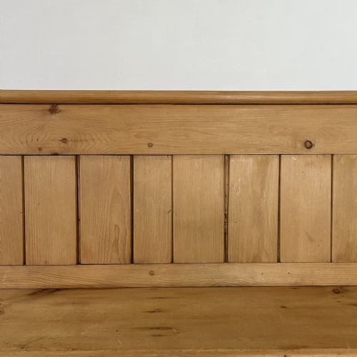 VICTORIAN PINE CHURCH PEW - ADDITIONAL PHOTO 3