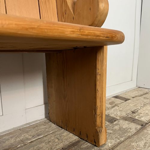 VICTORIAN PINE CHURCH PEW - ADDITIONAL PHOTO 4
