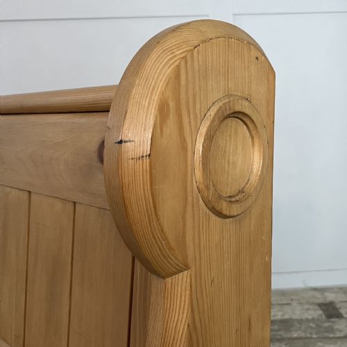VICTORIAN PINE CHURCH PEW - ADDITIONAL PHOTO 8