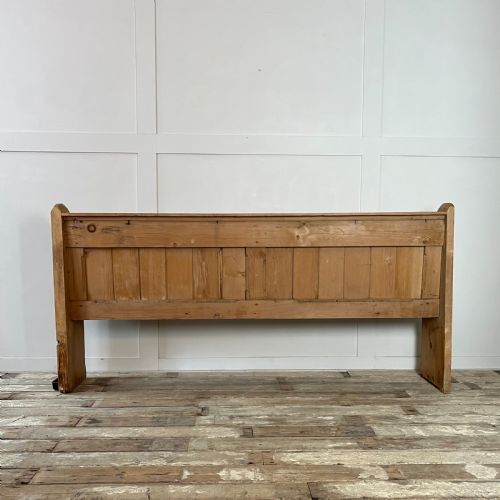 VICTORIAN PINE CHURCH PEW - ADDITIONAL PHOTO 9