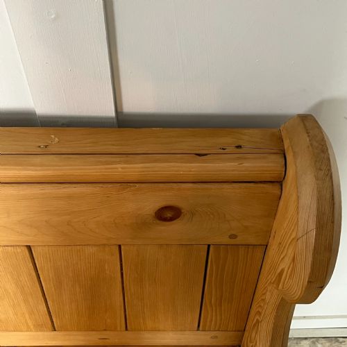 VICTORIAN PINE CHURCH PEW - ADDITIONAL PHOTO 14