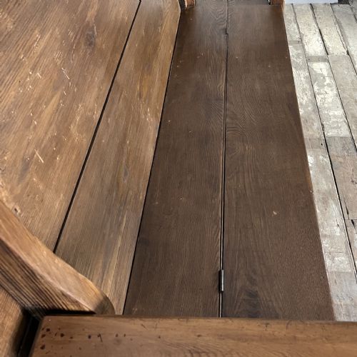 VICTORIAN PINE MONKS BENCH - ADDITIONAL PHOTO 8