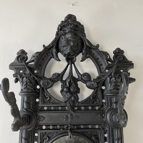 VICTORIAN CAST IRON HALL STAND - ADDITIONAL PHOTO 2