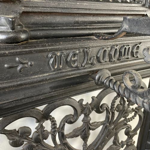 VICTORIAN CAST IRON HALL STAND - ADDITIONAL PHOTO 9
