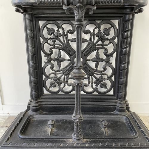 VICTORIAN CAST IRON HALL STAND - ADDITIONAL PHOTO 12