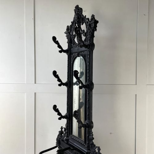 VICTORIAN CAST IRON HALL STAND - ADDITIONAL PHOTO 15