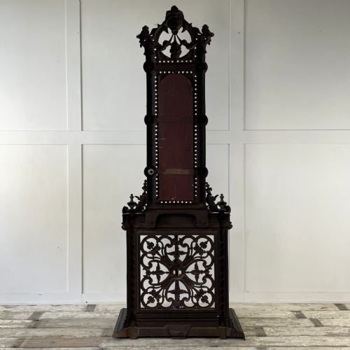 VICTORIAN CAST IRON HALL STAND - ADDITIONAL PHOTO 16