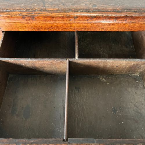 18TH C OAK NINE DRAWER DRESSER BASE - ADDITIONAL PHOTO 11